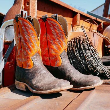 LATEST HYER BOOTS MEN'S HAZELTON - Apache/Tangerine