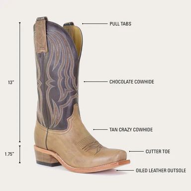 LATEST HYER BOOTS MEN'S STAFFORD - Tan/Brown