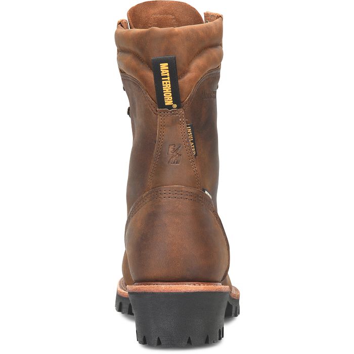 Latest Men's Matterhorn Super Collar Safety Toe Logger - Dark Brown (Brown)