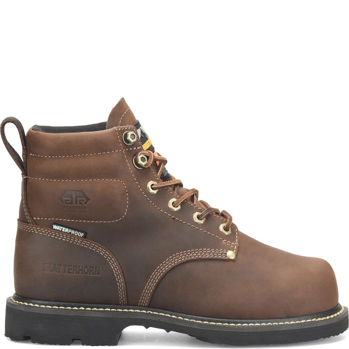 Latest Men's Matterhorn Int Lo Steel Toe Waterproof D3o Internal Met Guard - Dark Brown (Brown)