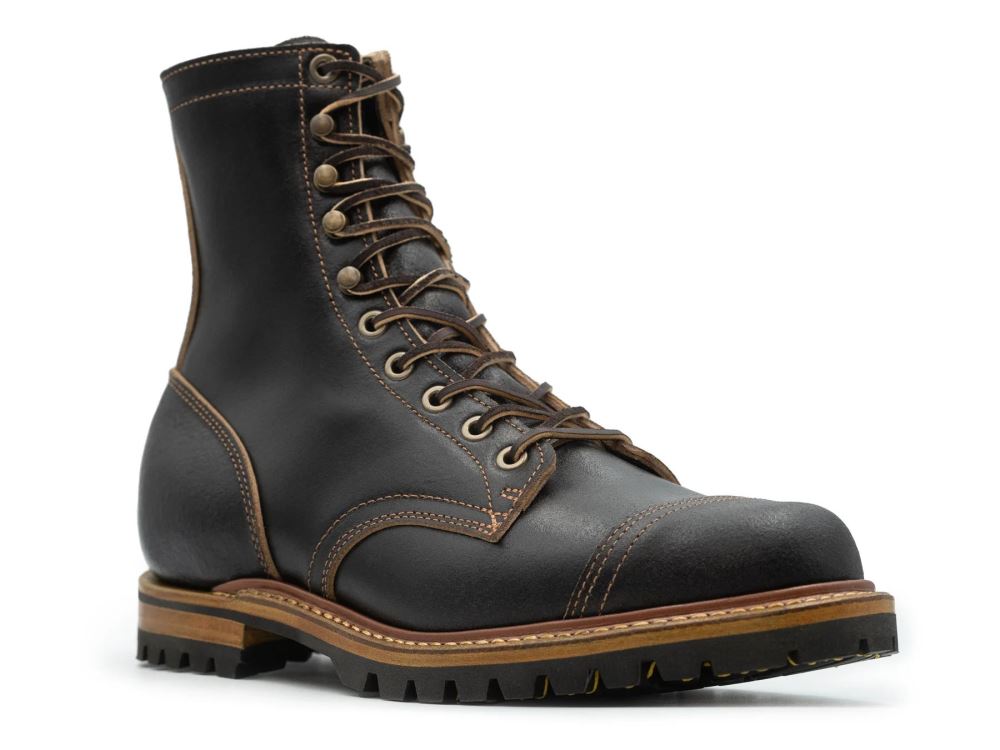 Special Offer | Truman Men's Black Waxed Flesh | Cap Toe Upland
