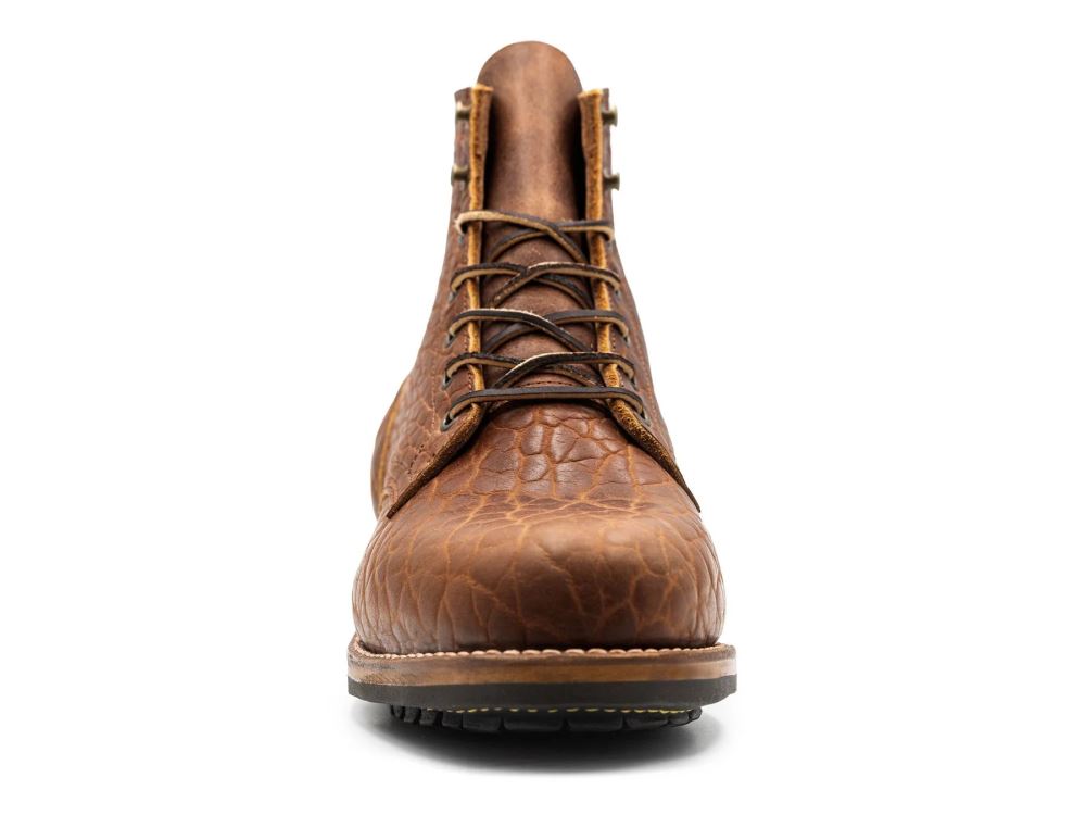 Special Offer | Truman Men's Cognac Shrunken Bison | Plain Toe