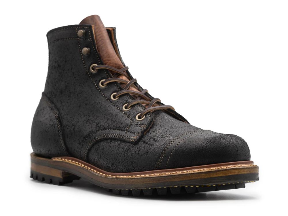 Special Offer | Truman Men's Black Oiled Rough Out | Cap Toe
