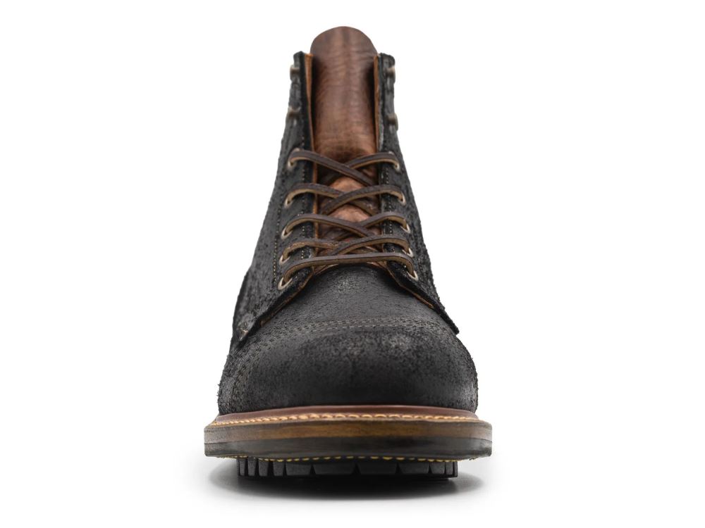Special Offer | Truman Men's Black Oiled Rough Out | Cap Toe