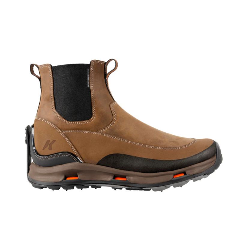 KORKERS PROMOTION MEN'S ALPINE CHELSEA-TRAILTRAC SOLE-Brown