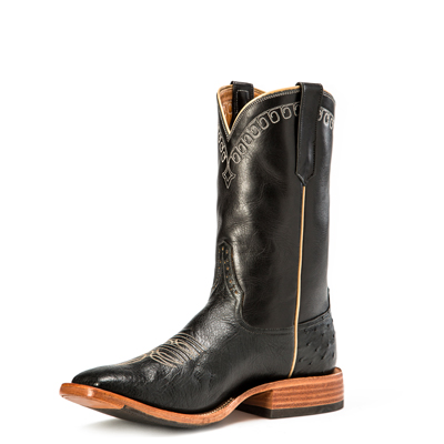 PROMOTION RIOS BOOTS 11" BLACK SMOOTH OSTRICH & BLACK CALF R9004 PROMOTION RIOS BOOTS 11" BLACK SMOOTH OSTRICH & BLACK CALF R9004