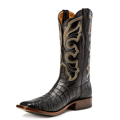 PROMOTION RIOS BOOTS 13" BLACK CAIMAN BELLY & BLACK CALF R9019 PROMOTION RIOS BOOTS 13" BLACK CAIMAN BELLY & BLACK CALF R9019